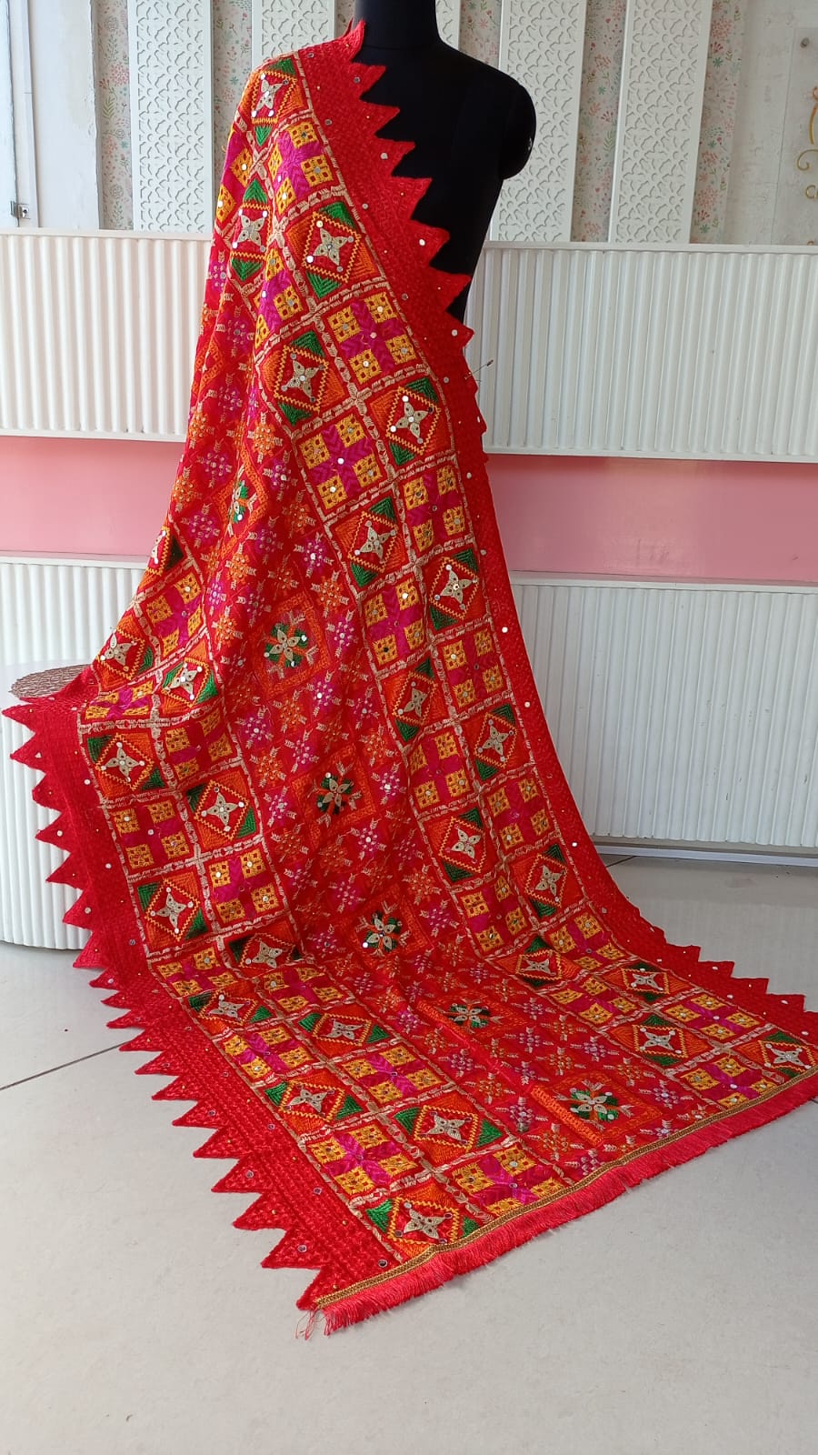 Chiffon Phulkari Embroidered Dupatta Catalog